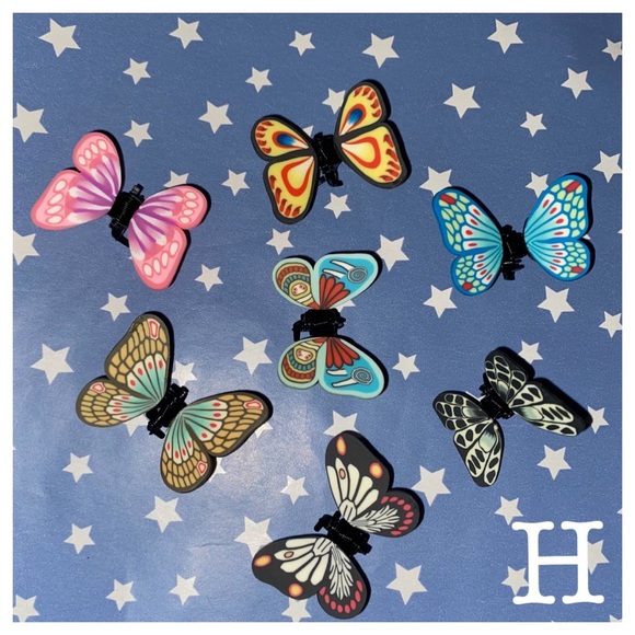 Seven Butterfly Claw Hair Clips - Picture 10 of 11